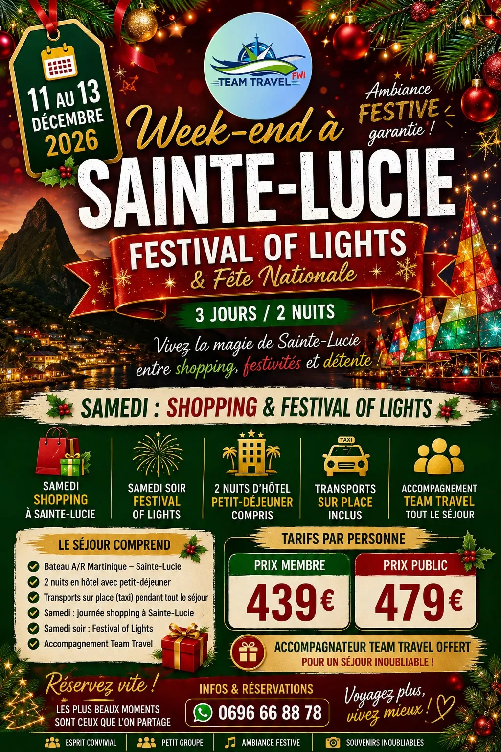 Week-end à Sainte-Lucie — Festival of Lights